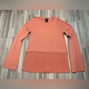 Ann Taylor Factory Peach Sweater, Size Small